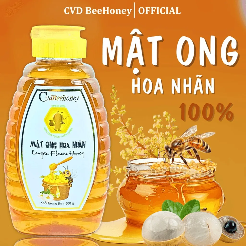 Mật Ong Hoa Nhãn 500g - Cvdbeehoney