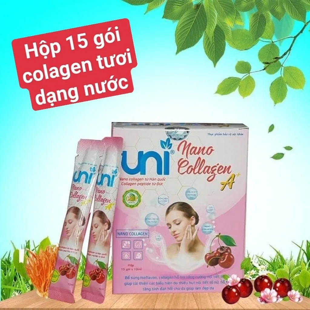 Collagen Nội Tiết Tố Uni Nano Colagen A|+ - Uni Pharma