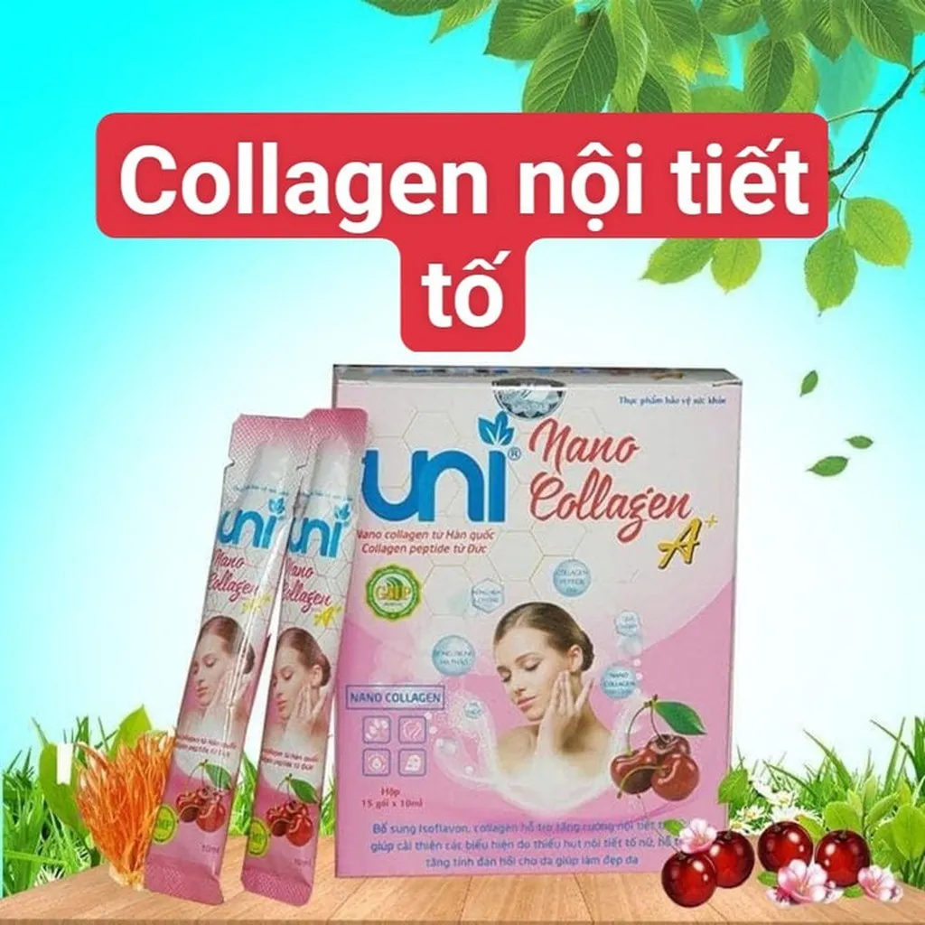 Alternative view of Collagen Nội Tiết Tố Uni Nano Colagen A|+ - Uni Pharma