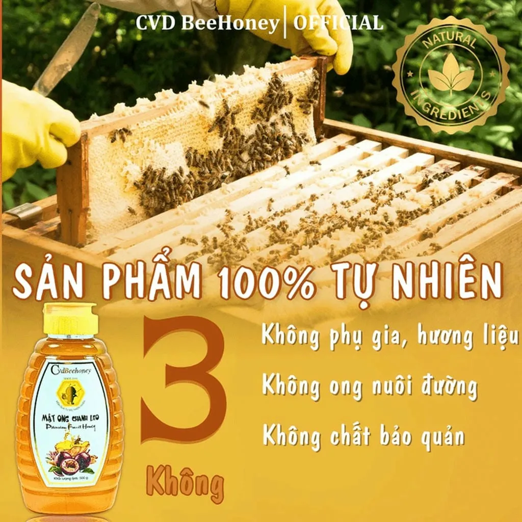 Alternative view of Mật Ong Chanh Leo 500g - Cvdbeehoney