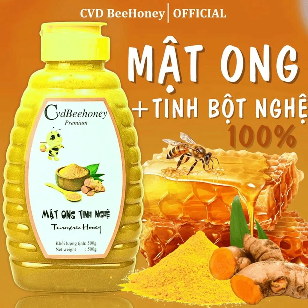 Mật Ong Tinh Nghệ 500g - Cvdbeehoney
