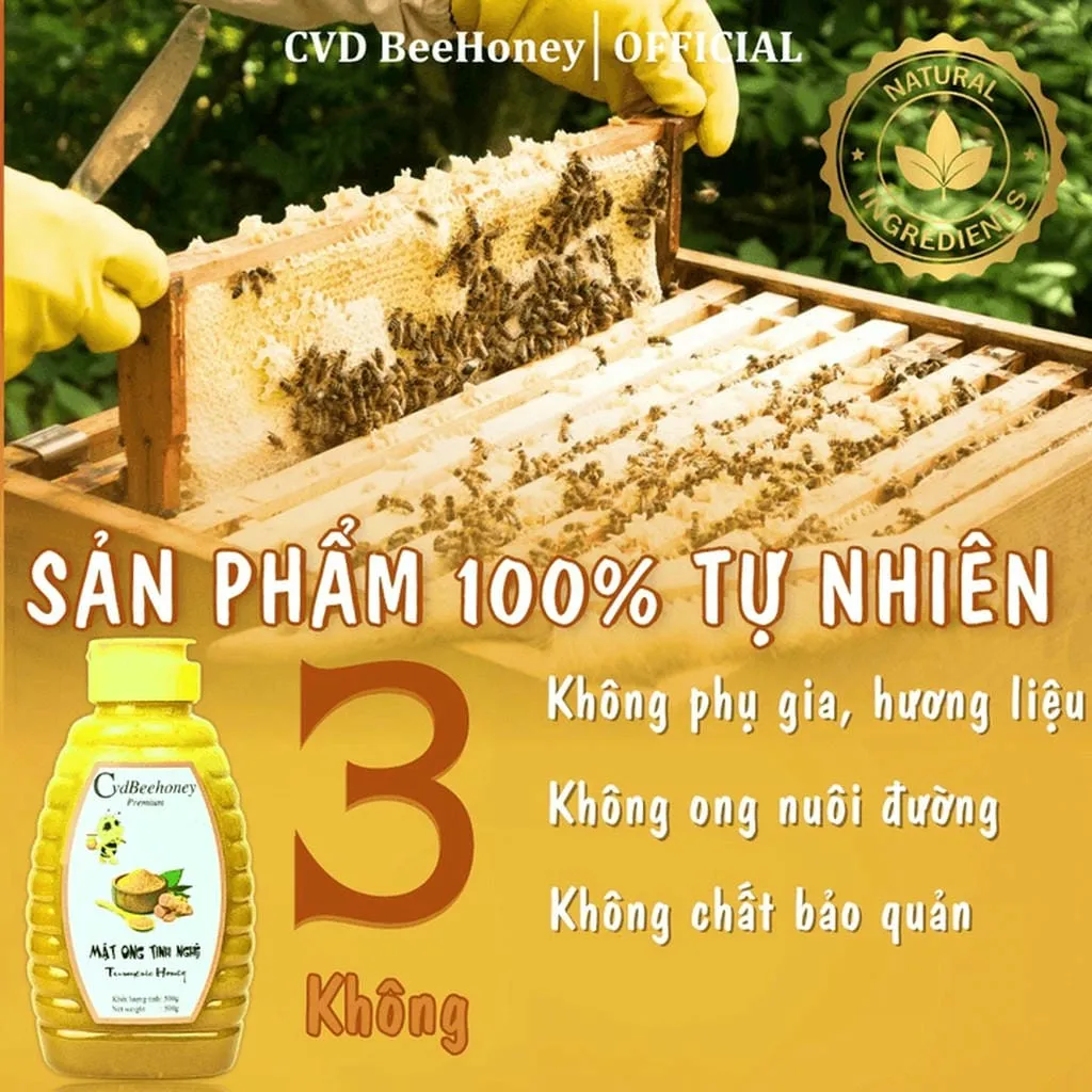 Alternative view of Mật Ong Tinh Nghệ 500g - Cvdbeehoney