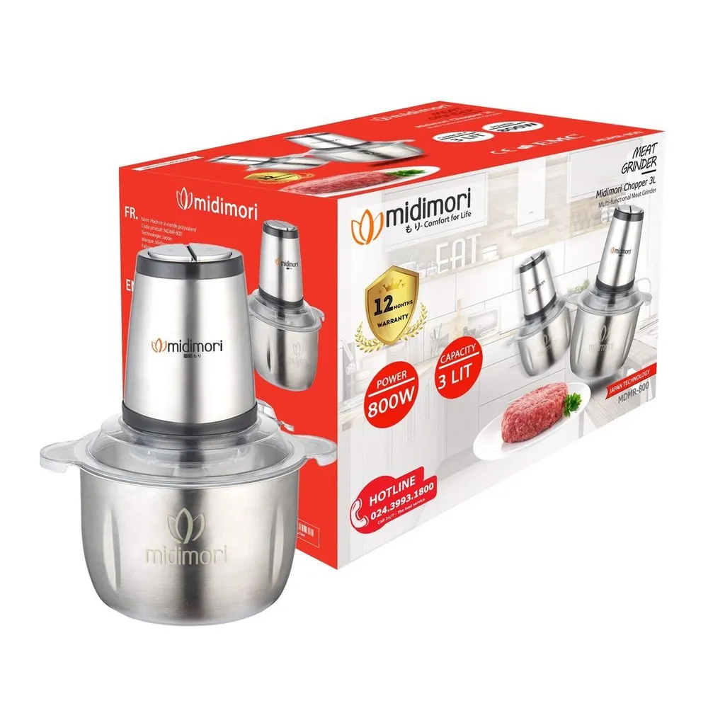 Alternative view of Máy Xay Thịt Cối Inox 3 Lít Mdmr-800 - Midimori
