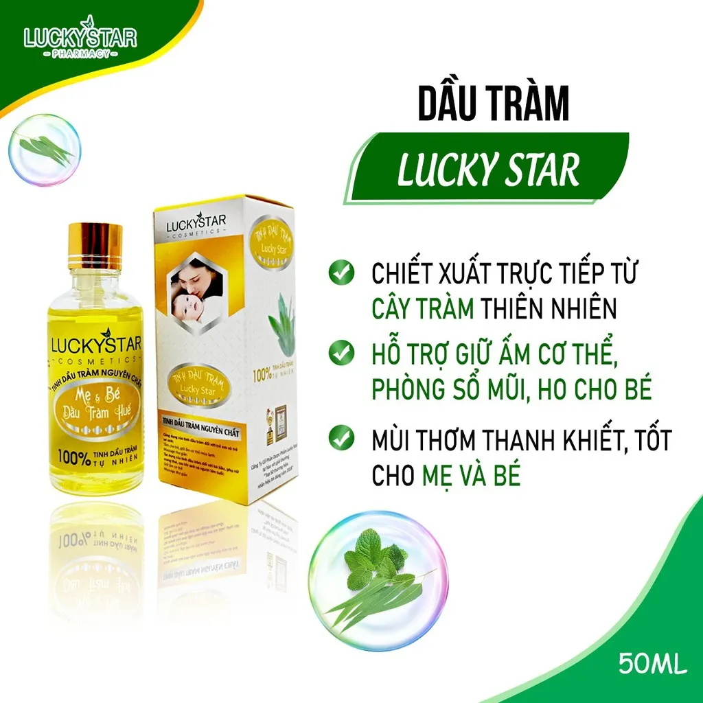 Tinh Dầu Tràm Nguyên Chất 50ml - Lucky Star