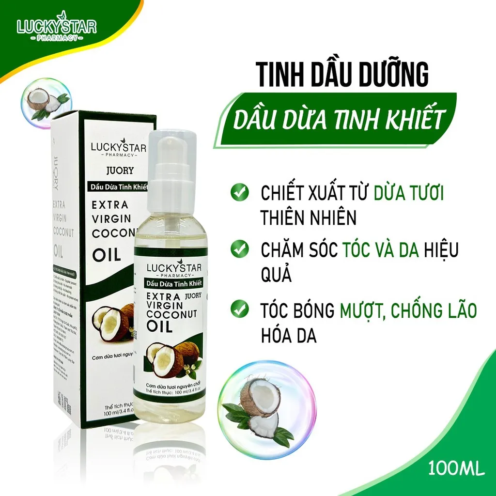 Tinh Dầu Dừa Nguyên Chất 100ml - Lucky Star