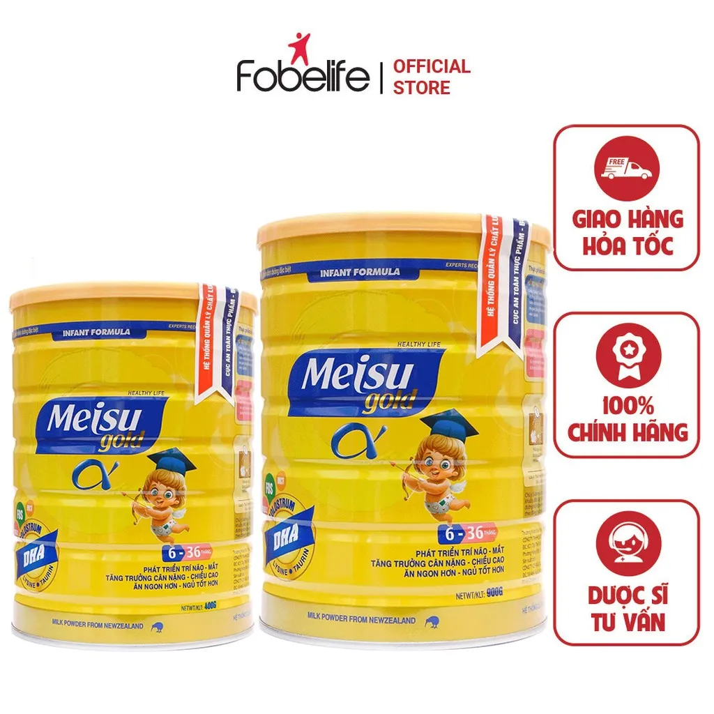 Sữa Bột Mejsu Gold Cho Bé 6-36 Tháng Tuổi, Hỗ Trợ Phát Triển Trí Não, Tăng Trưởng Chiều Cao - Fobelife