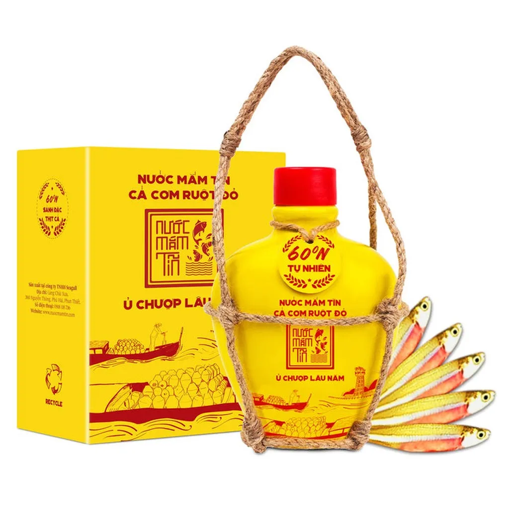Alternative view of 01 Bình Gốm Nước Mắm Tĩn Cá Cơm Ruột Đỏ Độ Đạm 60n 250ml - Nước Mắm Tĩn