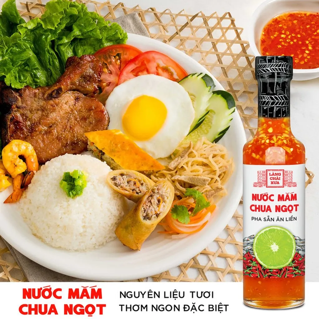 Alternative view of Combo 4 Chai Nước Chấm Pha Sẵn (mắm Nêm, Nước Mắm Chua Ngọt, Nước Mắm Gừng, Nước Mắm Me) 300g - Làng Chài Xưa