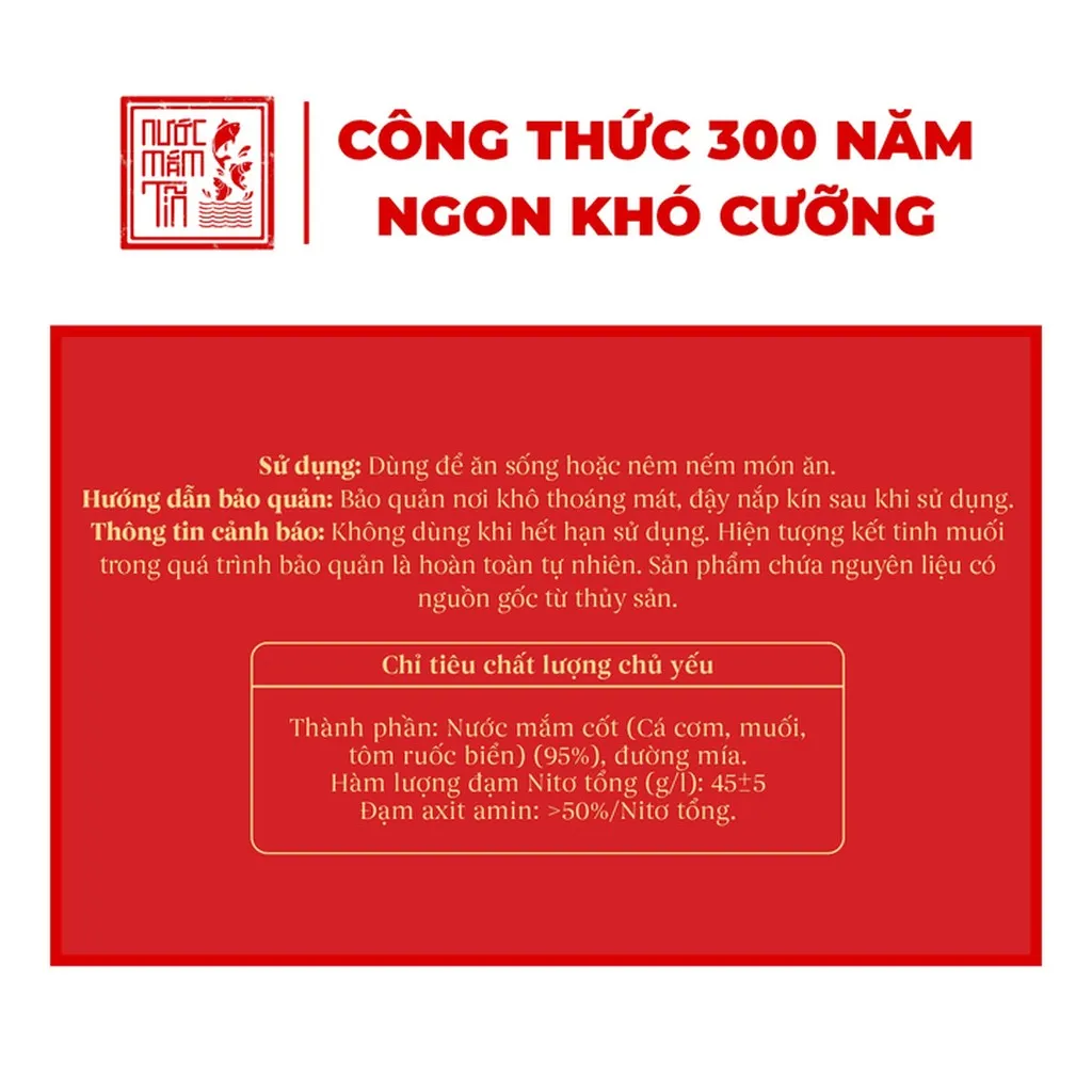 Alternative view of 01 Chai Nước Mắm Tĩn Tôm Biển Hồng Ngọc Đại Dương Độ Đạm 45n 500ml - Nước Mắm Tĩn