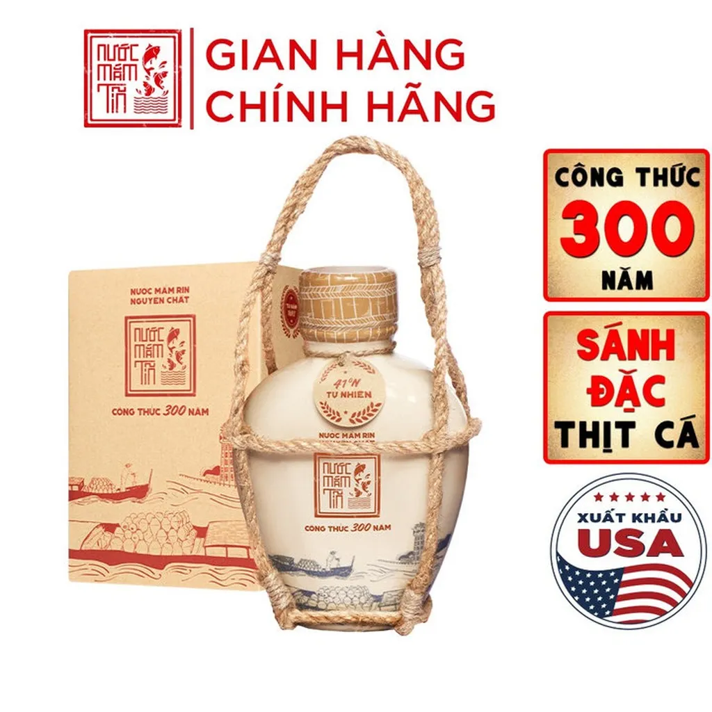 Nước Mắm Tĩn Nhãn Xưa Độ Đạm 41n 500ml - Nước Mắm Tĩn