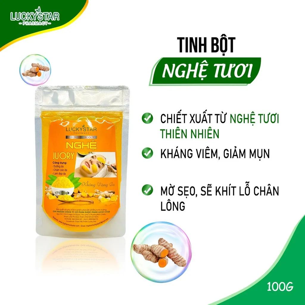 Tinh Bột Nghệ 100g - Lucky Star