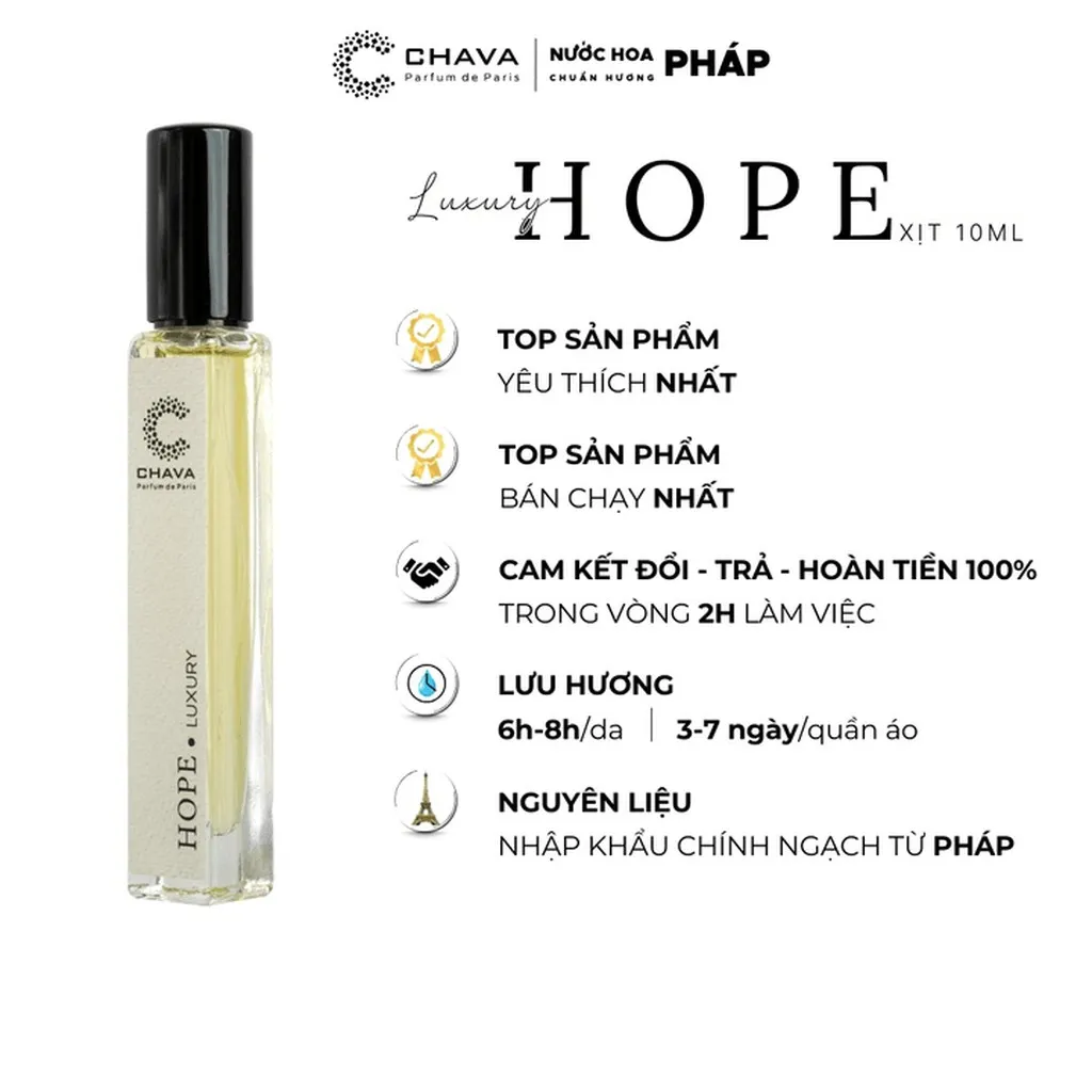 Alternative view of Nước Hoa Unisex Mini Luxury Hope 10ml Phong Cách Xịt - Chava