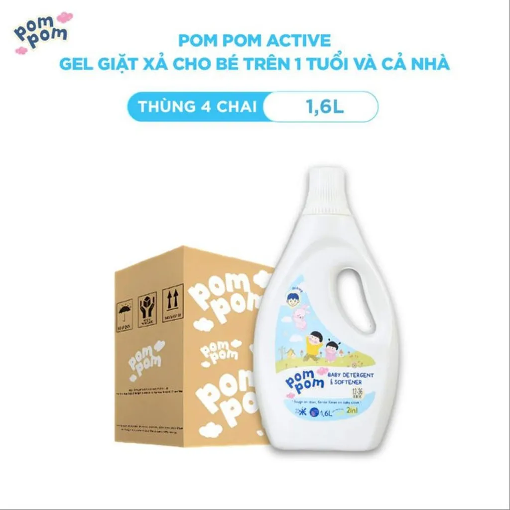 [thùng 4 Chai] - Dành Cho Cả Nhà - Gel Giặt Xả 2in1"lành" - Sạch Sâu Vết Bẩn - Dưỡng Mới Vải - Lưu Hương Tích Hợp Kháng Khuẩn An Toàn Cho Đồ Lót