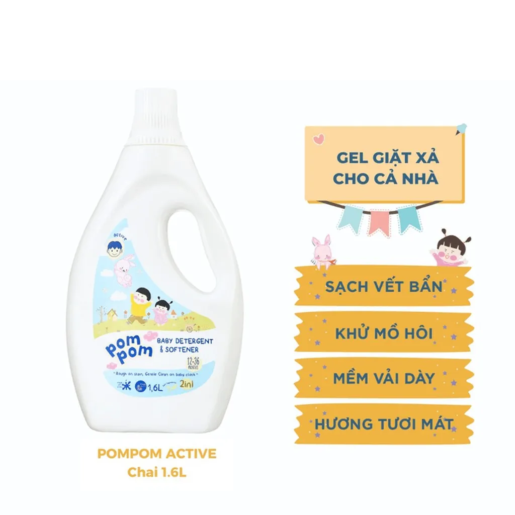 Alternative view of [thùng 4 Chai] - Dành Cho Cả Nhà - Gel Giặt Xả 2in1"lành" - Sạch Sâu Vết Bẩn - Dưỡng Mới Vải - Lưu Hương Tích Hợp Kháng Khuẩn An Toàn Cho Đồ Lót