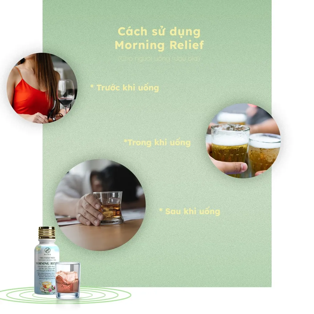 Alternative view of Trà Thảo Mộc Đóng Chai Morning Relief - Herbio