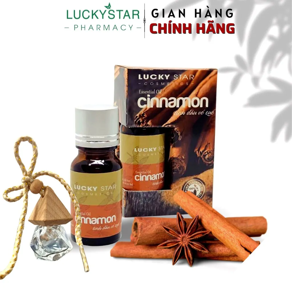 Alternative view of Tinh Dầu Vỏ Quế 10ml (tặng Túi Treo) - Lucky Star