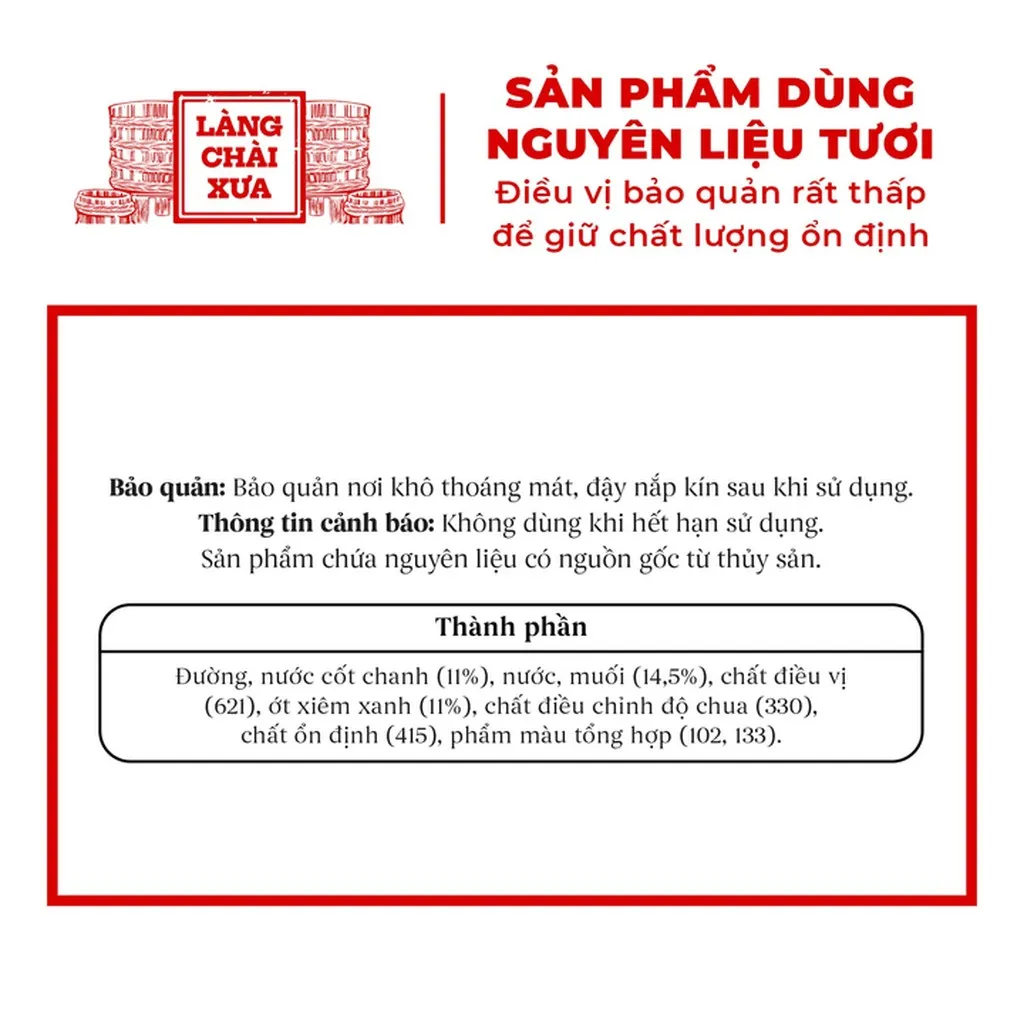 Alternative view of Muối Ớt Xiêm Xanh Cao Cấp - Làng Chài Xưa Chai 300gr