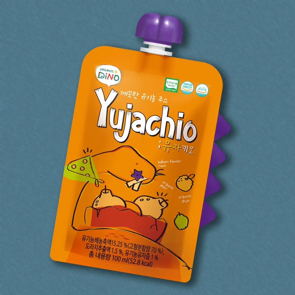 Alternative view of Nước Ép Trái Cây Hữu Cơ Sạch Yujachio 100ml - Organic Dino