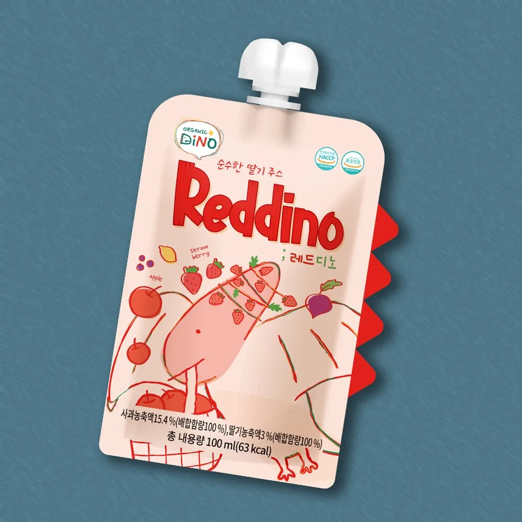 Alternative view of Nước Ép Trái Cây Nhiệt Đới Tinh Khiết Reddino 100ml - Organic Dino