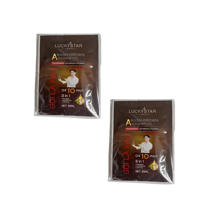 Gội Là Nâu Cao Cấp (hộp 10 Gói) - Lucky Star