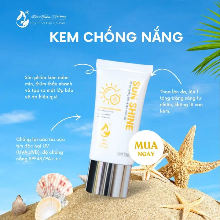 Kem Chống Nắng Sun Shine 50g - Mộc Thiên Hương