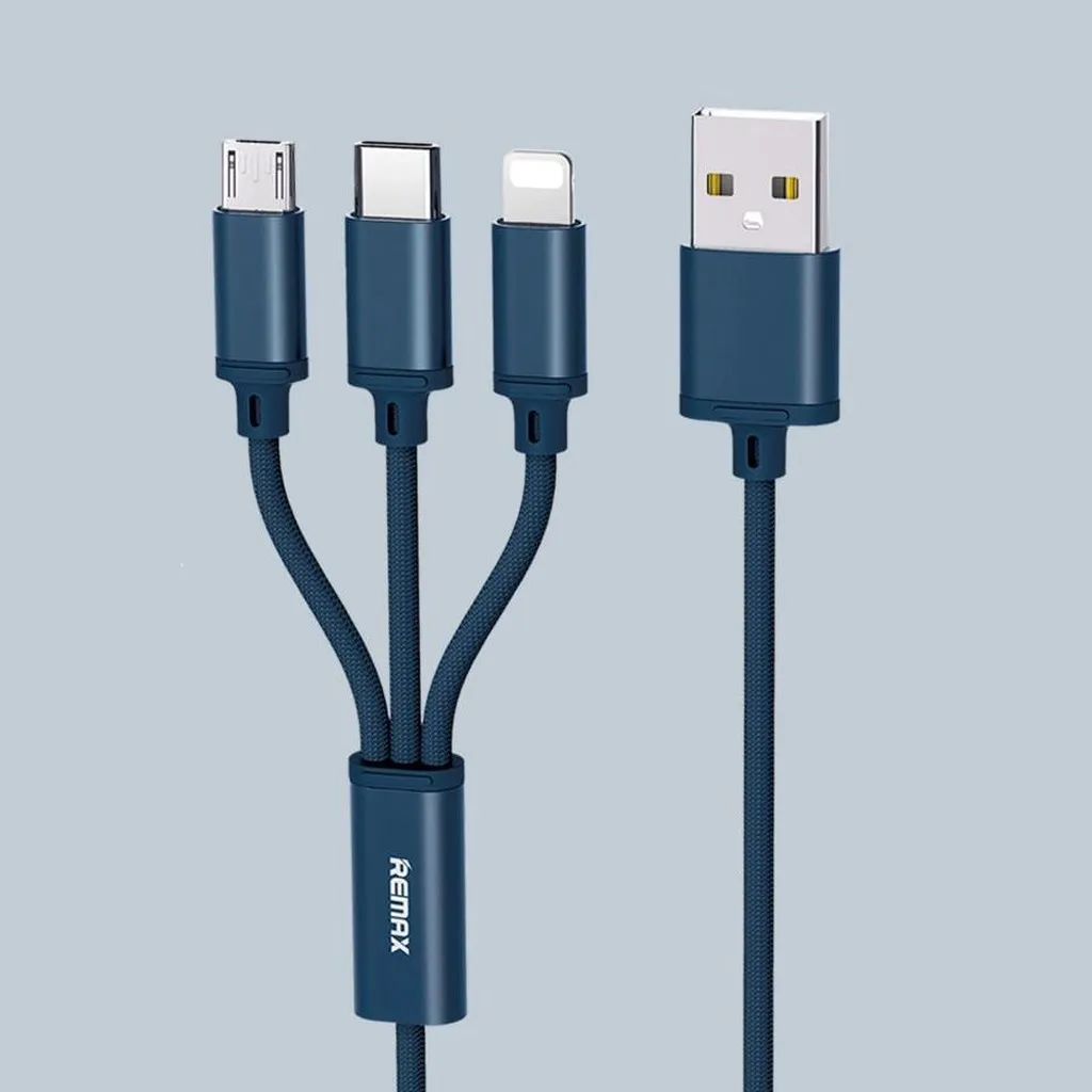Alternative view of Cáp 3 Trong 1 Rc 131tth Type C, Ip, Micro (giao Màu Ngẫu Nhiên) - Remax