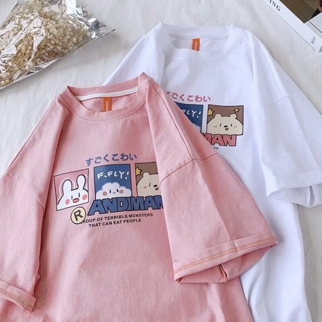 Áo Thun Cotton Unisex Tay Lỡ Phom Dáng Rộng Andman - Lt Fashion