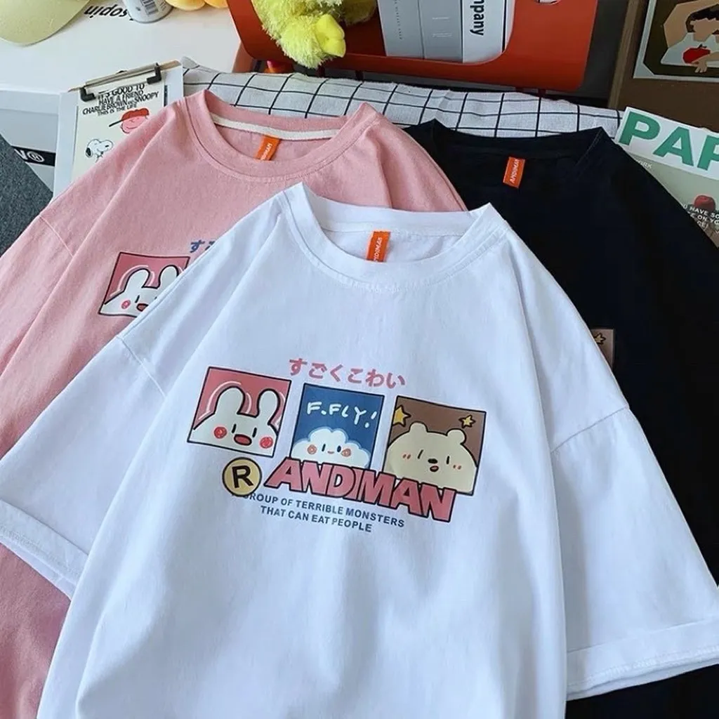 Alternative view of Áo Thun Cotton Unisex Tay Lỡ Phom Dáng Rộng Andman - Lt Fashion