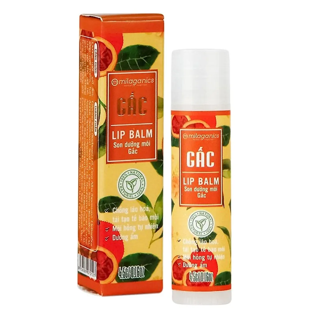 Son Dưỡng Môi Dưỡng Ẩm, Giảm Thâm Môi 4.5g - Milaganics