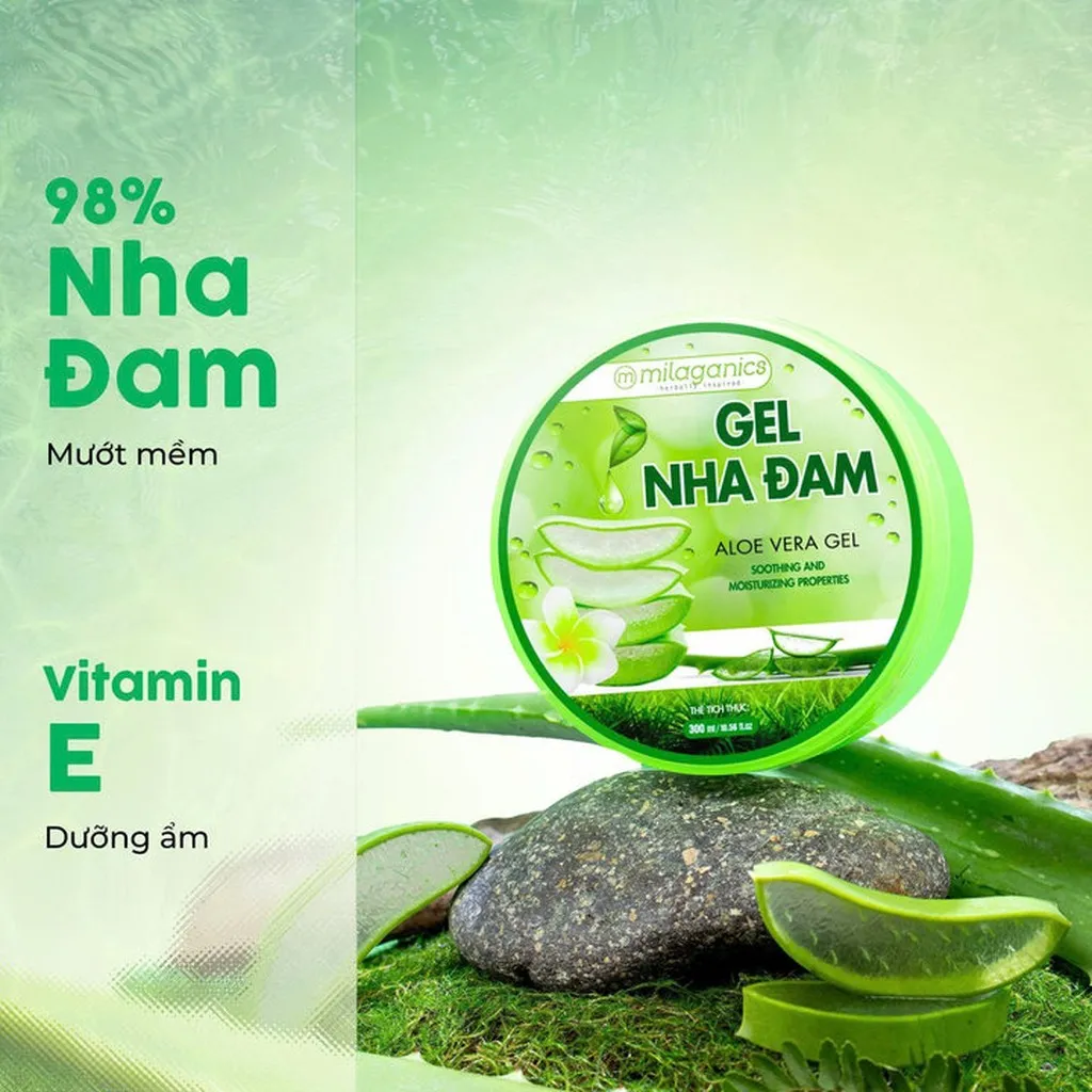 Alternative view of Gel Nha Đam Dưỡng Ẩm Và Làm Mềm Da - Gel Lô Hội Aloe Vera Gel - Milaganics