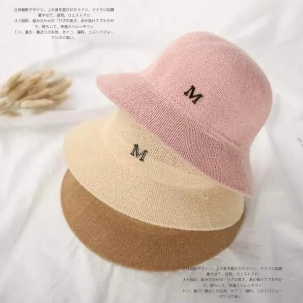 Mũ Cói Đi Biển Chữ M - Vanass