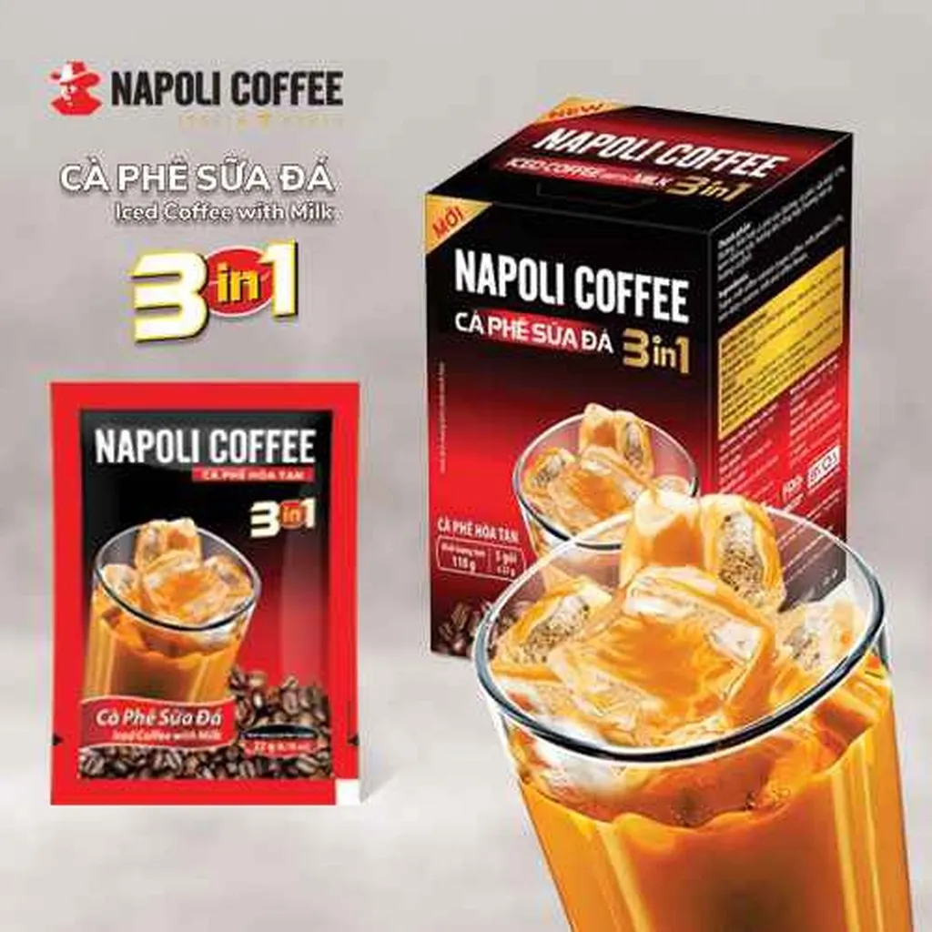 Alternative view of [hộp] Cà Phê Sữa Đá 3 In 1 - Napoli Coffee - 5 Gói/hộp