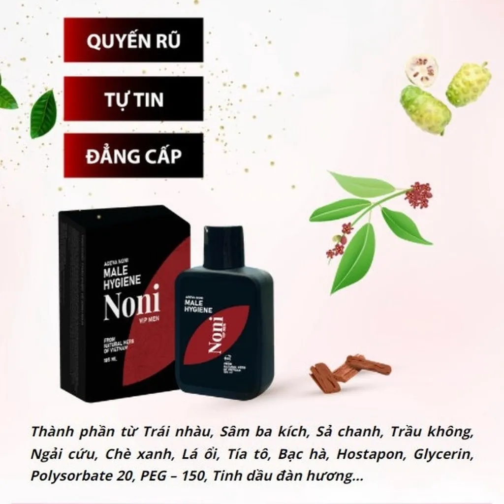 Alternative view of Tinh Chất Thảo Dược Vệ Sinh Nam Noni Vip Men - Adeva Naturals
