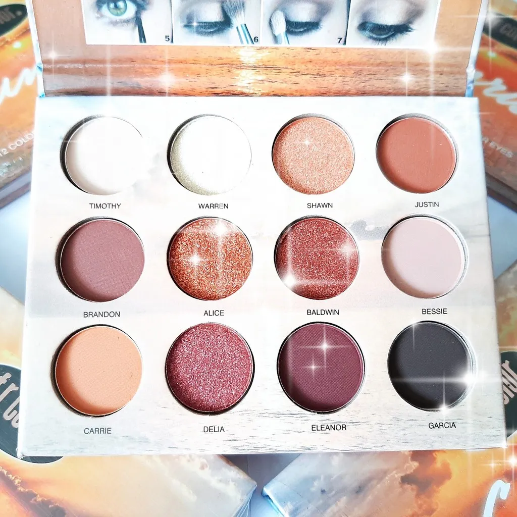 Bảng Phấn Mắt 12 Màu Lâu Trôi Mềm Mịn Sunrise Pm-6993 - Silkygirl