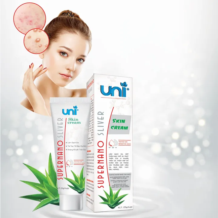 Kem Chăm Sóc Da Uni Suppernano Siliver 25g - Uni Pharma