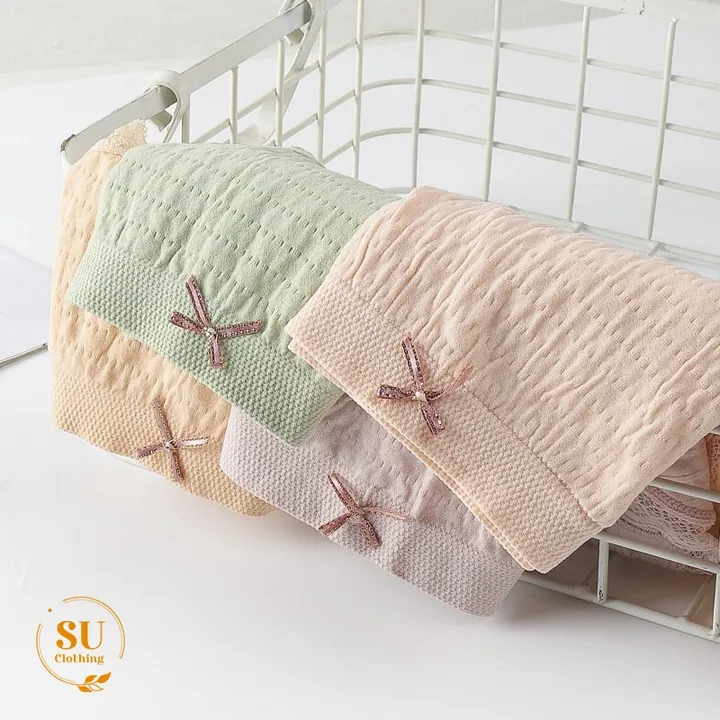 Alternative view of Set Quần Lót Nữ Cotton Viền Ren Kháng Khuẩn Nhiều Màu - Su Clothing