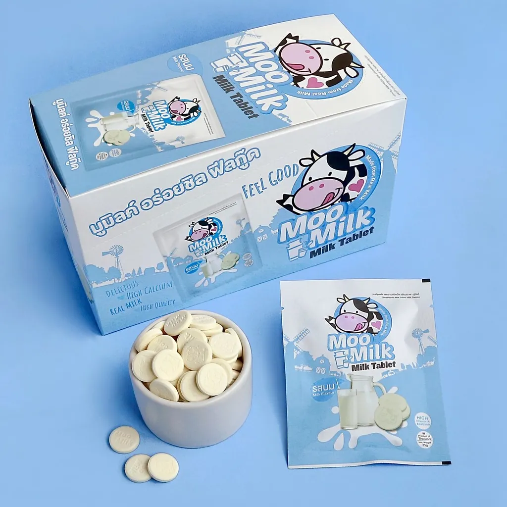 Alternative view of [thùng] Kẹo Sữa Vị Sữa 250g - Moo Milk - 12 Hộp/thùng