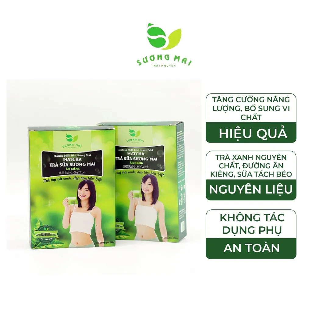 Matcha Trà Sữa Ăn Kiêng - Sương Mai