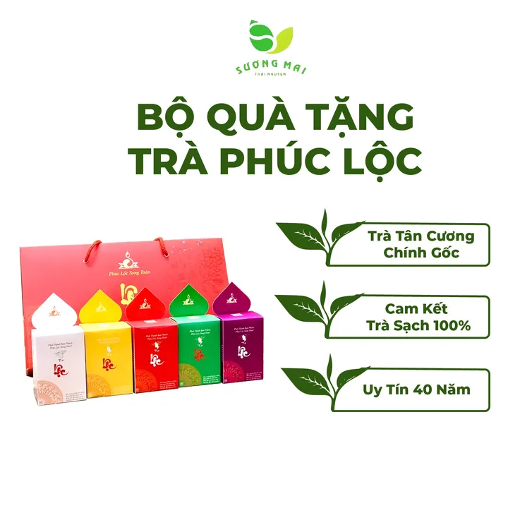 Bộ Quà Tặng Trà Phúc Lộc - Sương Mai