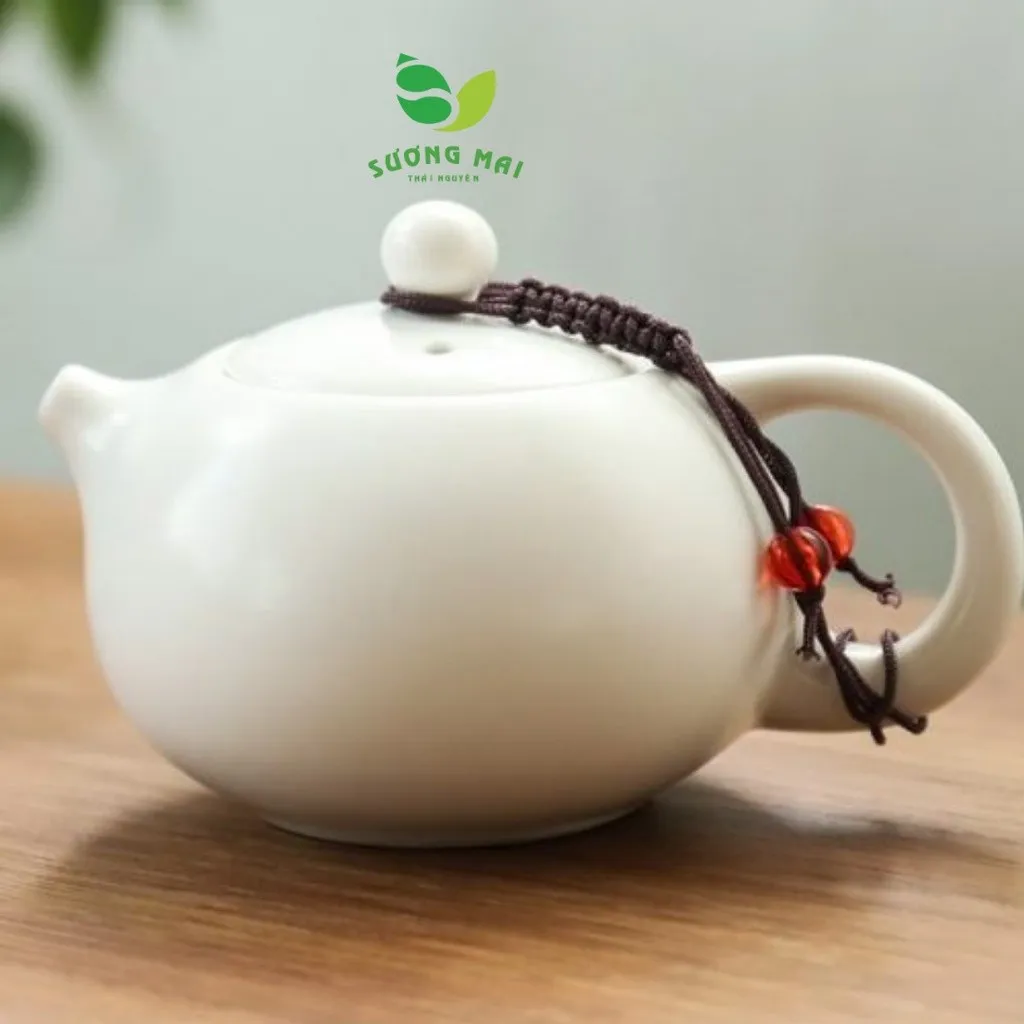 Bộ Ấm Chén Sứ Pha Trà 5 Món - Sương Mai