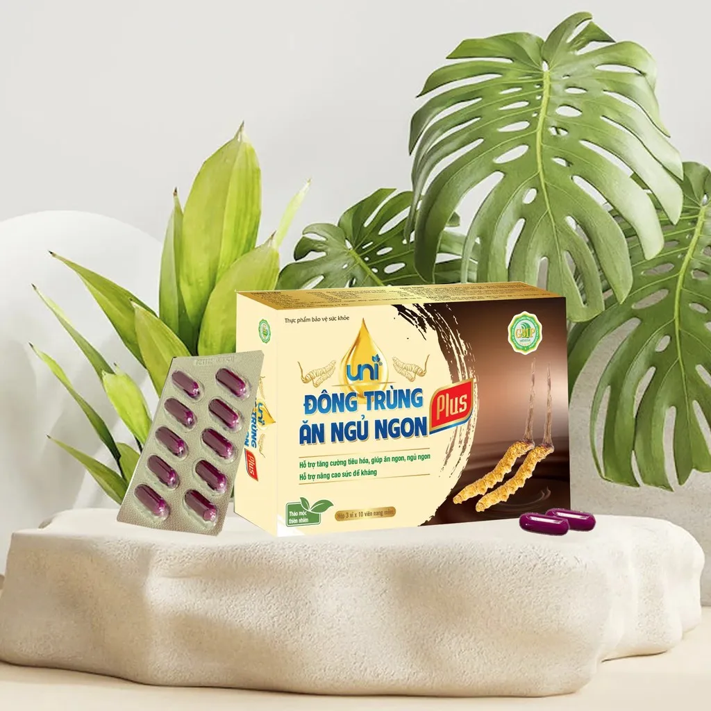 Alternative view of Đông Trùng Ăn Ngủ Ngon Plus - Uni Pharma