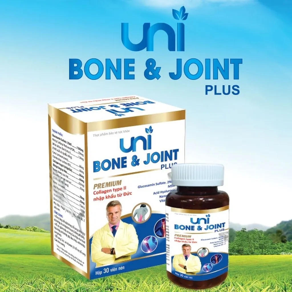 Viên Khớp Bone & Joint Plus (hộp 30 Viên) - Uni Pharma