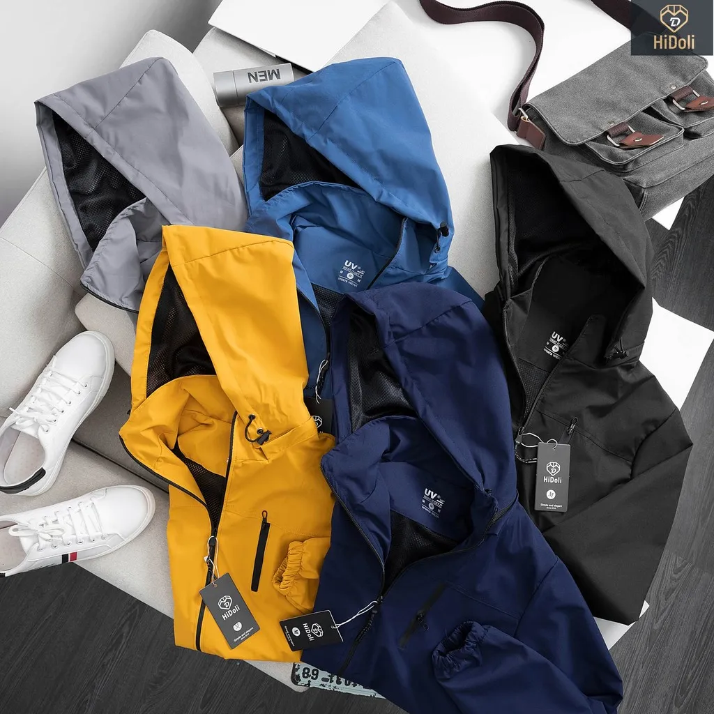 Áo Khoác Gió Nam Nữ Lót Lưới 3 Khóa Vải Tráng Bạc Chống Nước Unisex Cao Cấp - Chipxinhxk