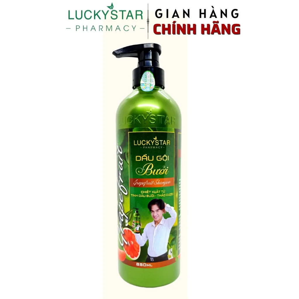 Alternative view of Dầu Gội Tinh Dầu Bưởi Cao Cấp 850ml - Lucky Star