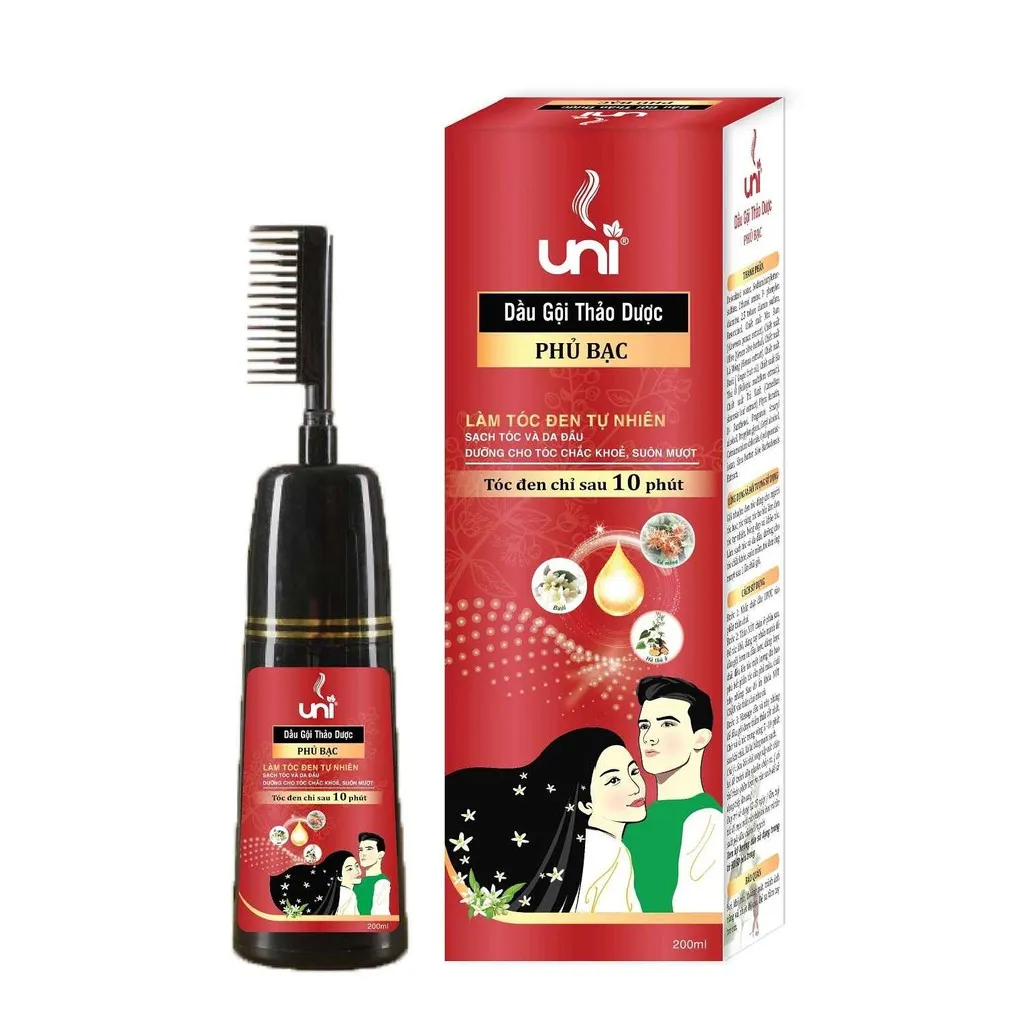 Alternative view of Dầu Gội Thảo Dược Phủ Bạc - Uni Pharma