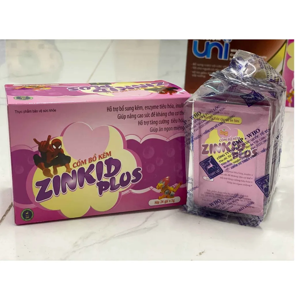 Cốm Bổ Kẽm Zinkid Plus - Unipharma