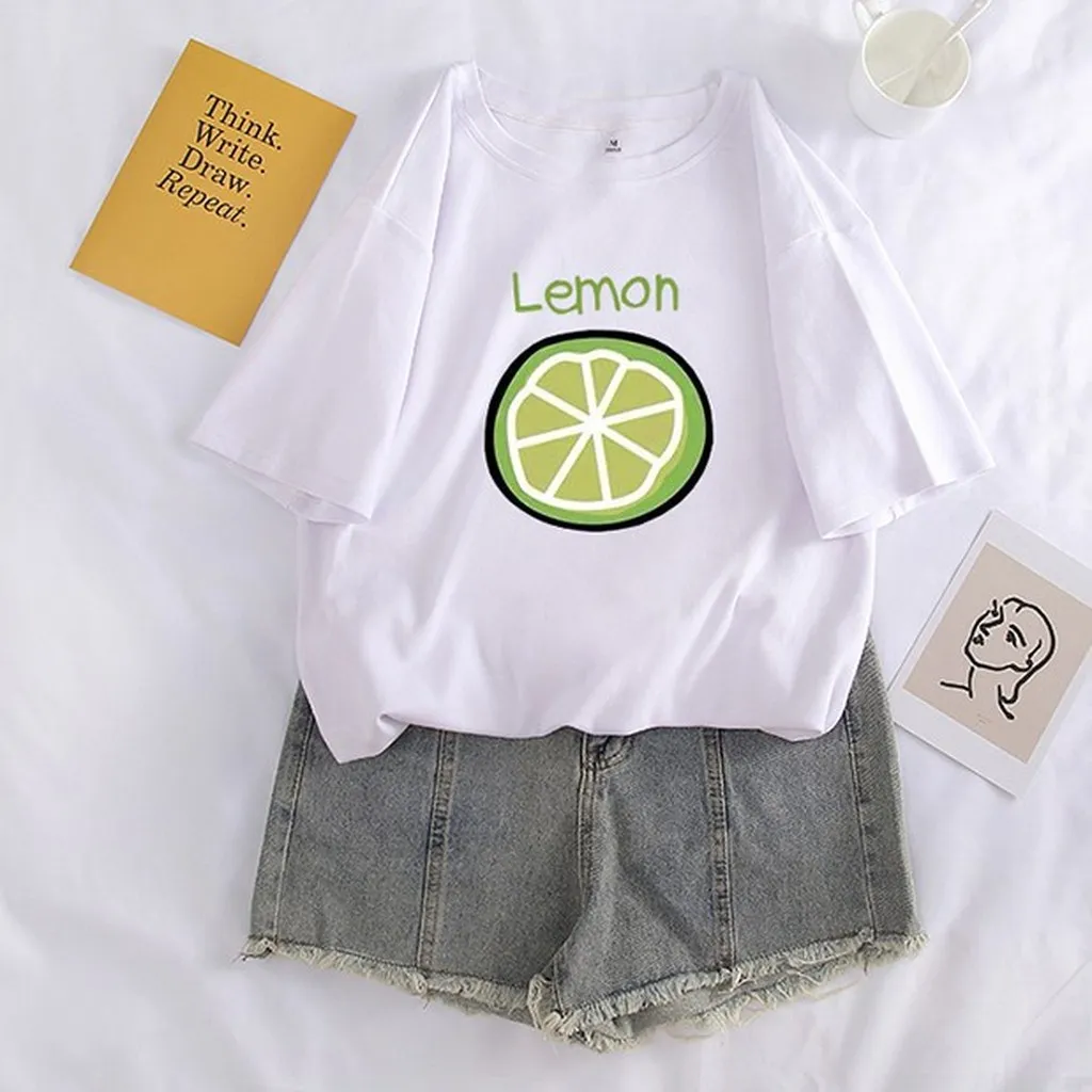 Alternative view of Áo Thun Tay Lỡ Unisex Lemon - Pg Fashion