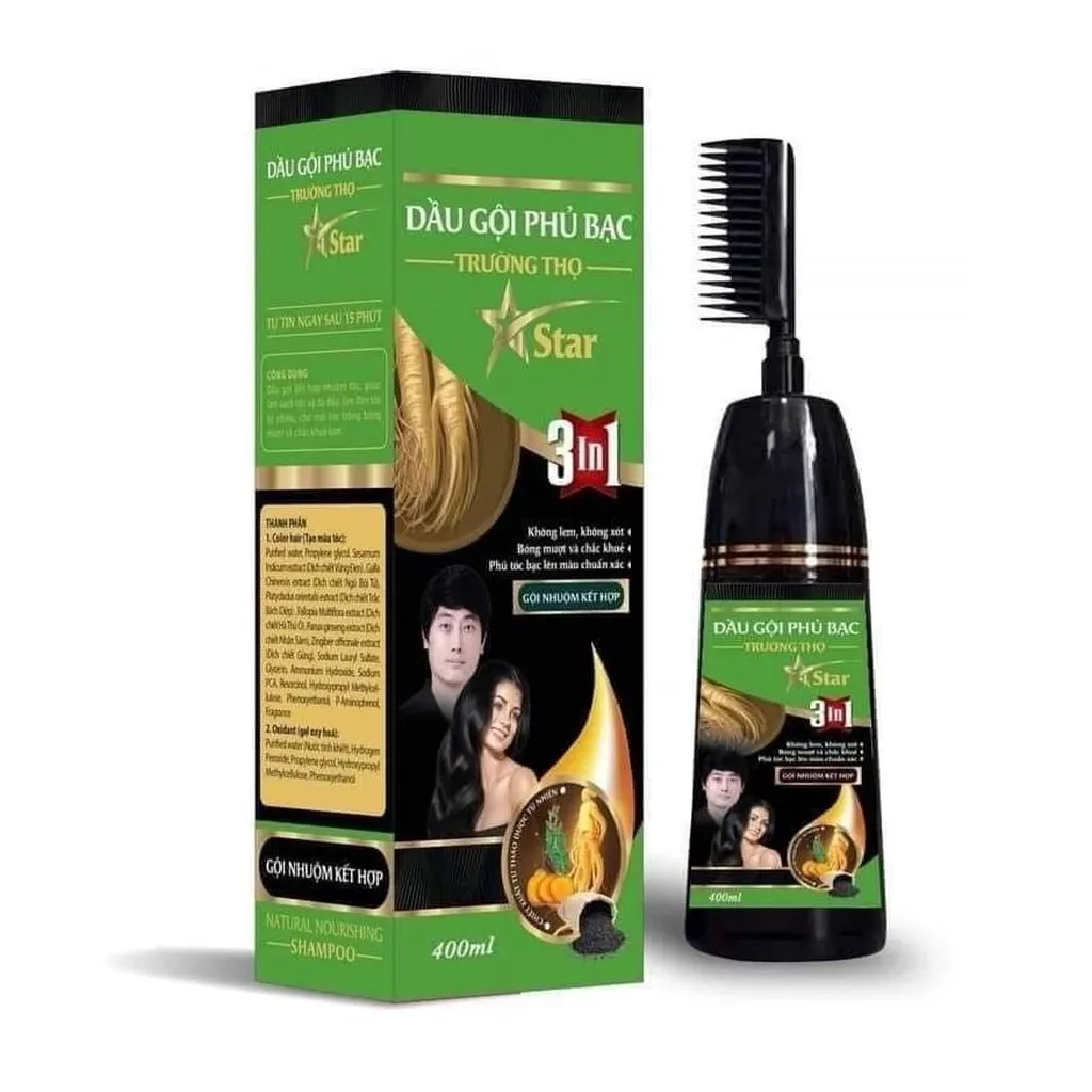 Dầu Gội Phủ Bạc 400ml - Dạ Thảo Liên