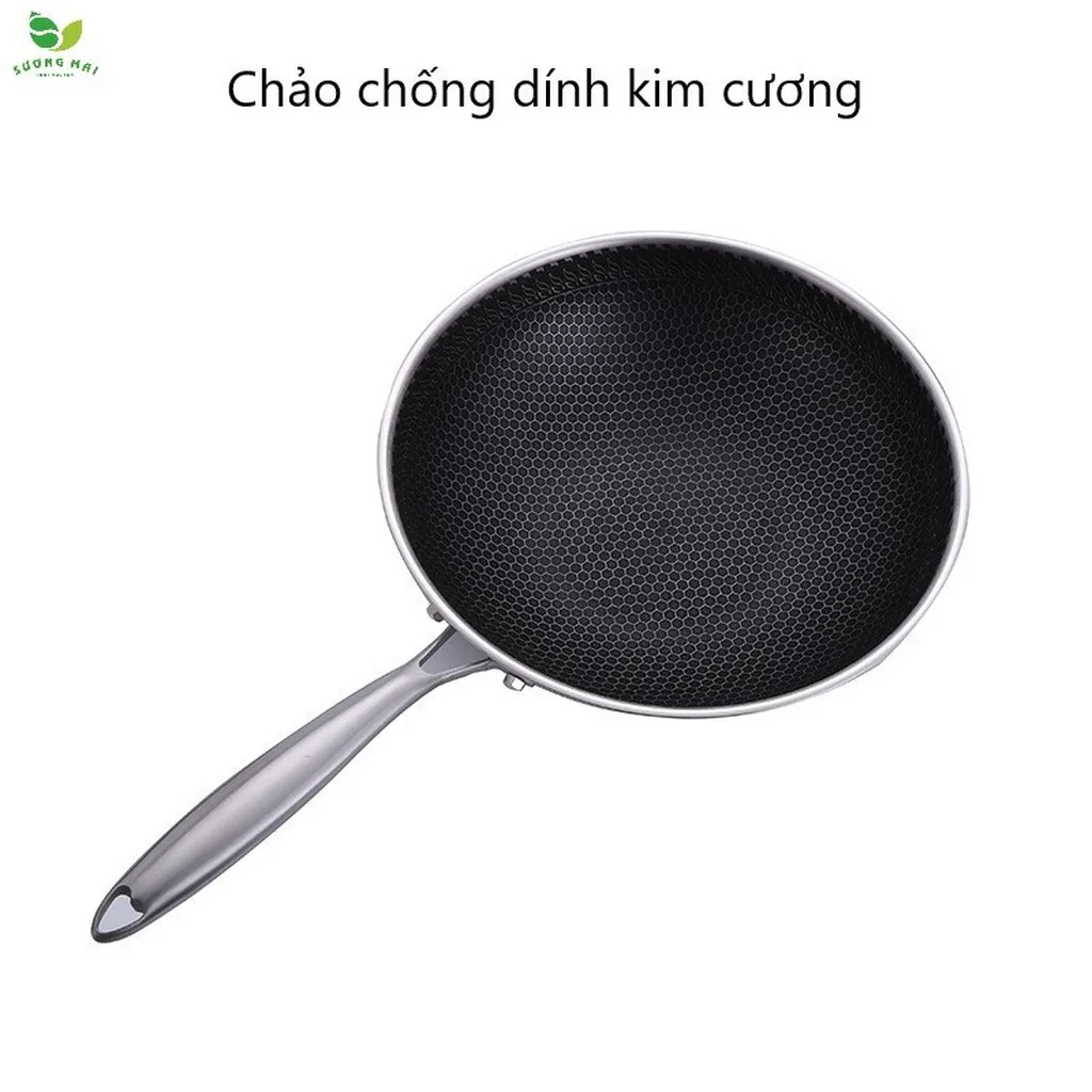 Alternative view of Chảo Chống Dính Kim Cương 32cm 3 Lớp Inox 304 - Sương Mai
