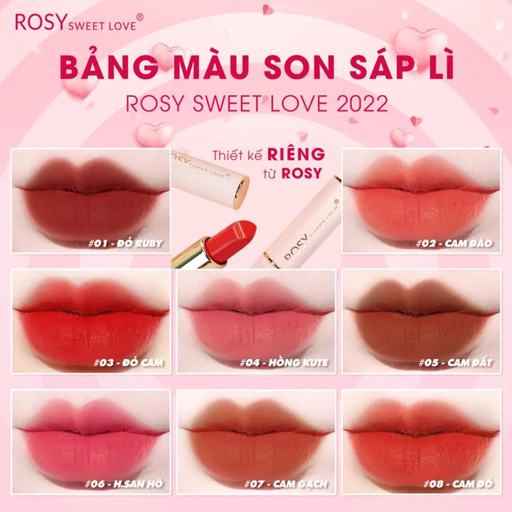Alternative view of Combo 2 Son Sáp Lì Sweet Love - Rosy